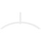 Ekena Millwork Archdale Architectural Grade PVC Gable Bracket, 96"W x 40"H x 2"D x 4"F, 10/12 Pitch GBP096X40X0204ARC00 - alternate 2